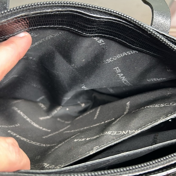 Francesco Biasia Black Leather Handbag - Picture 11 of 14